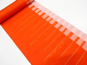 アンティーク　幾何学模様織り出し　八寸帯地反物